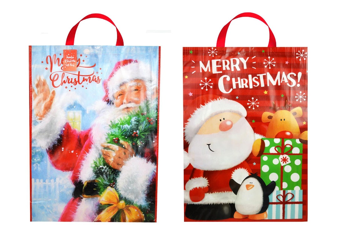 2x Jumbo Gift Bag Christmas Xmas Presents Extra Large Novelty Etsy UK