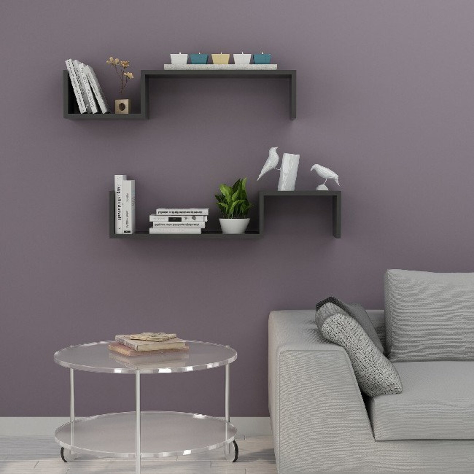 HOMEMANIA Angel Shelf Set 2 Bookends Wall Office Etsy