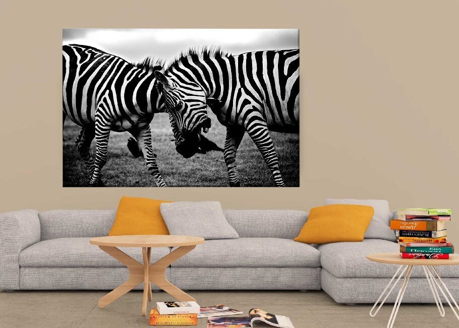 HOMEMANIA Zebra Bild Tiere fur Wohnzimmer Zimmer | Etsy