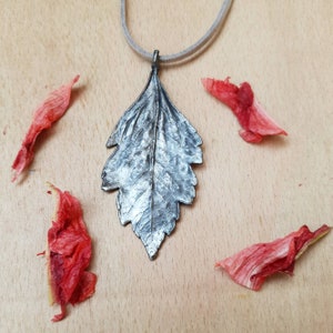 Pride of India Leaf Pendant  - Real Leaf Electroformed in Copper