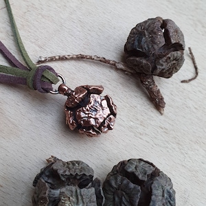 Cyprus Cone Pendant - Real Cone Electroformed in Copper