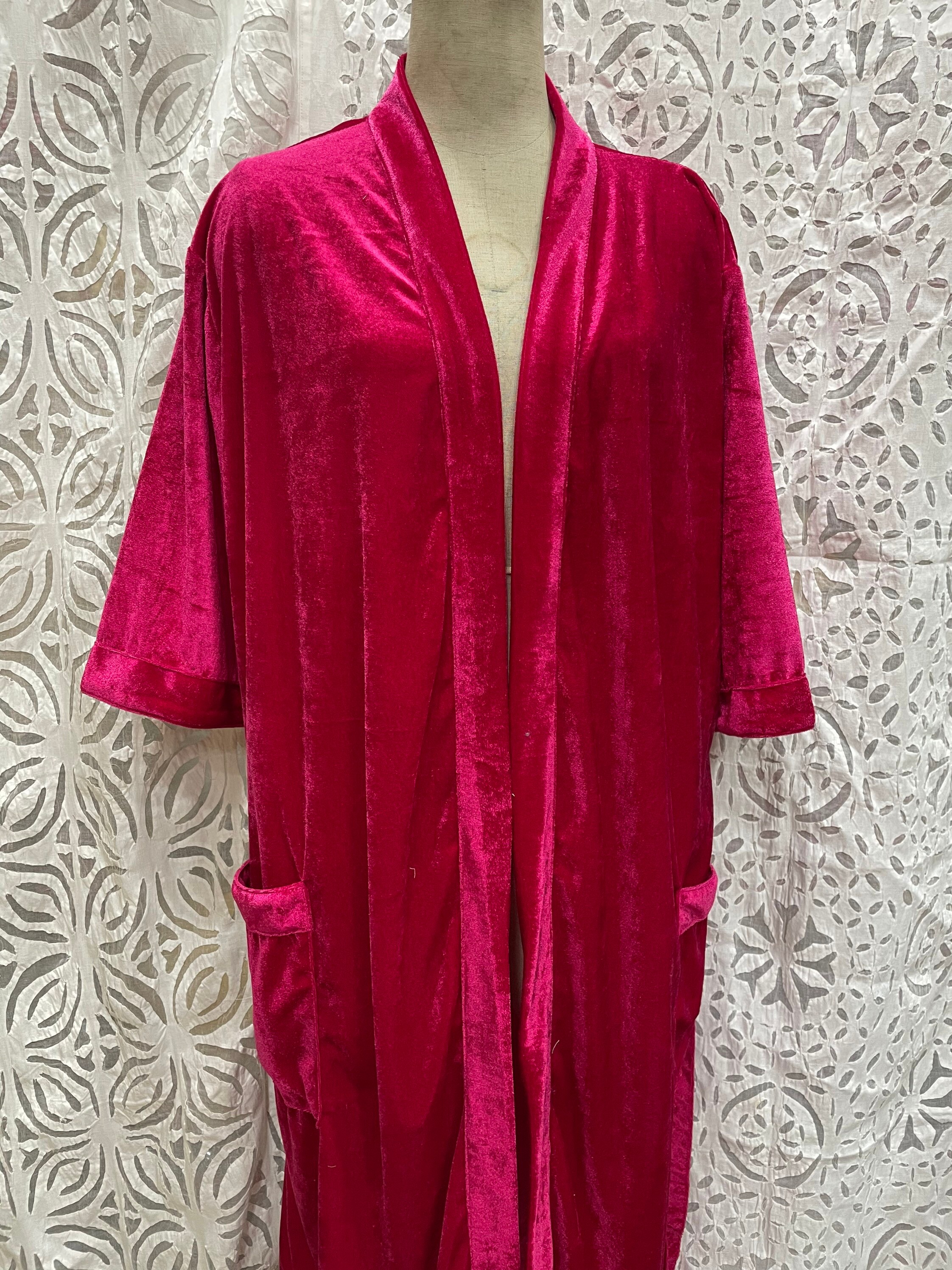 Velvet Robe Bridal Robe Bridesmaids Robe Party Robe Velvet Kimono Bride