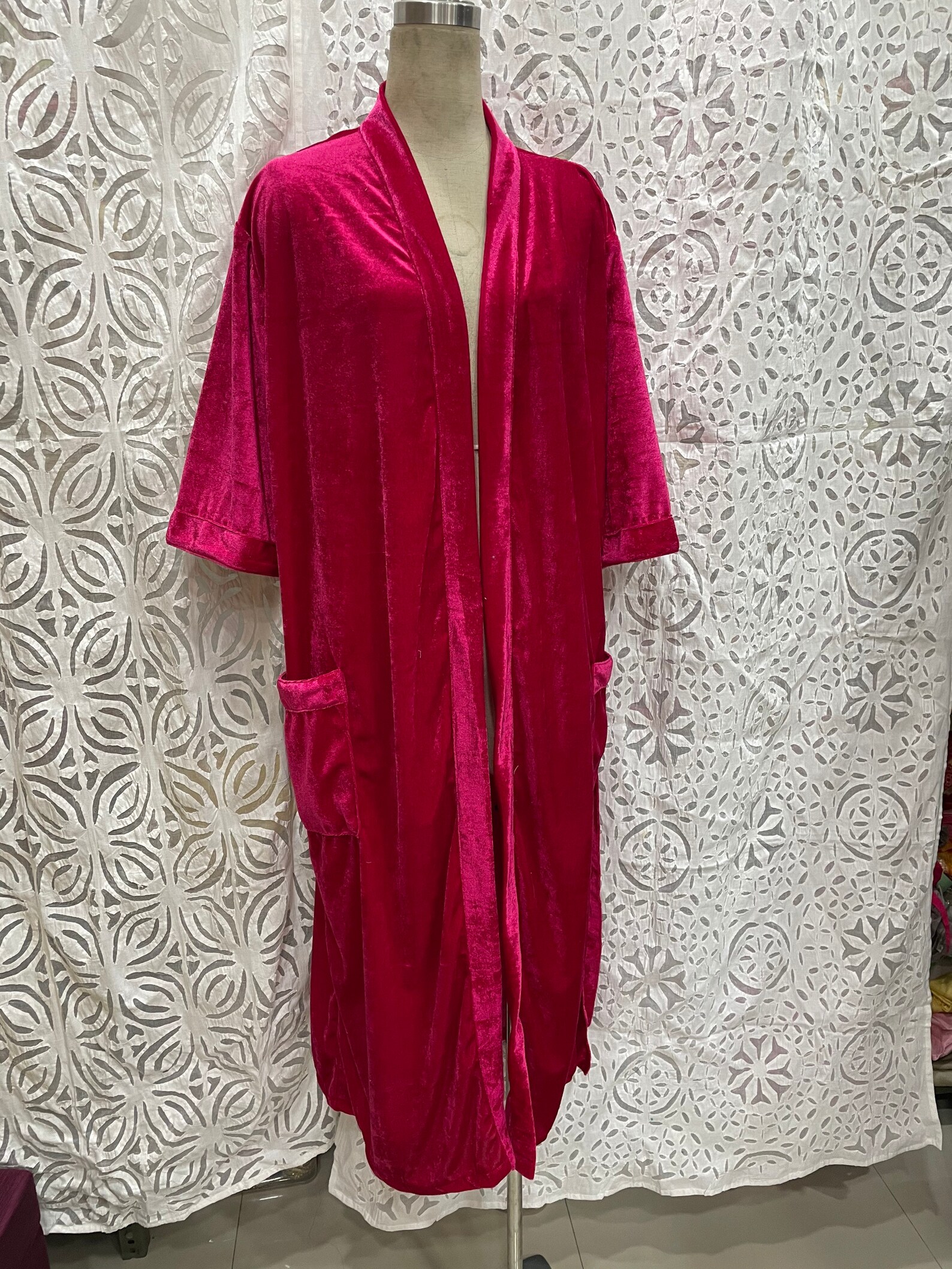 Velvet Robe Bridal Robe Bridesmaids Robe Party Robe Velvet Kimono Bride