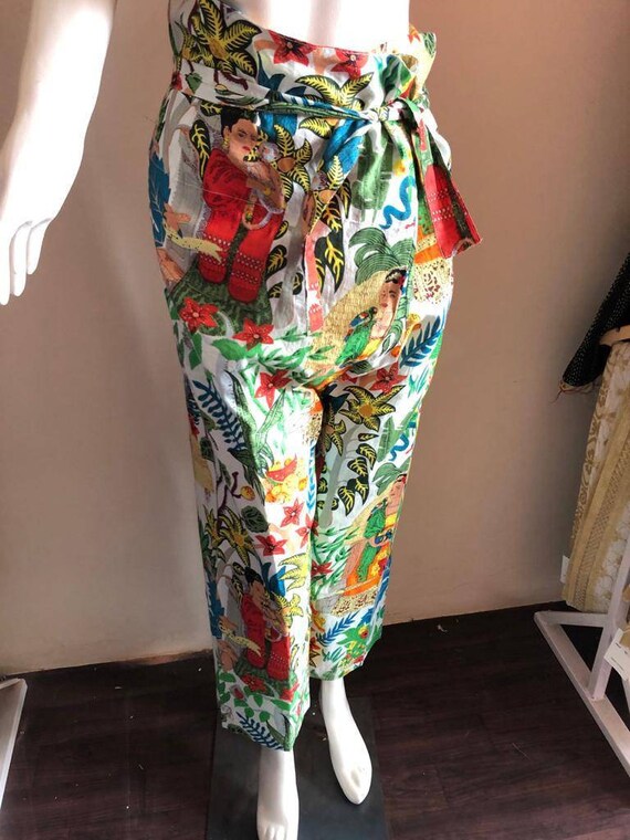 Pantaloni da donna in cotone Frida khalo stampa pantaloni a | Etsy Italia