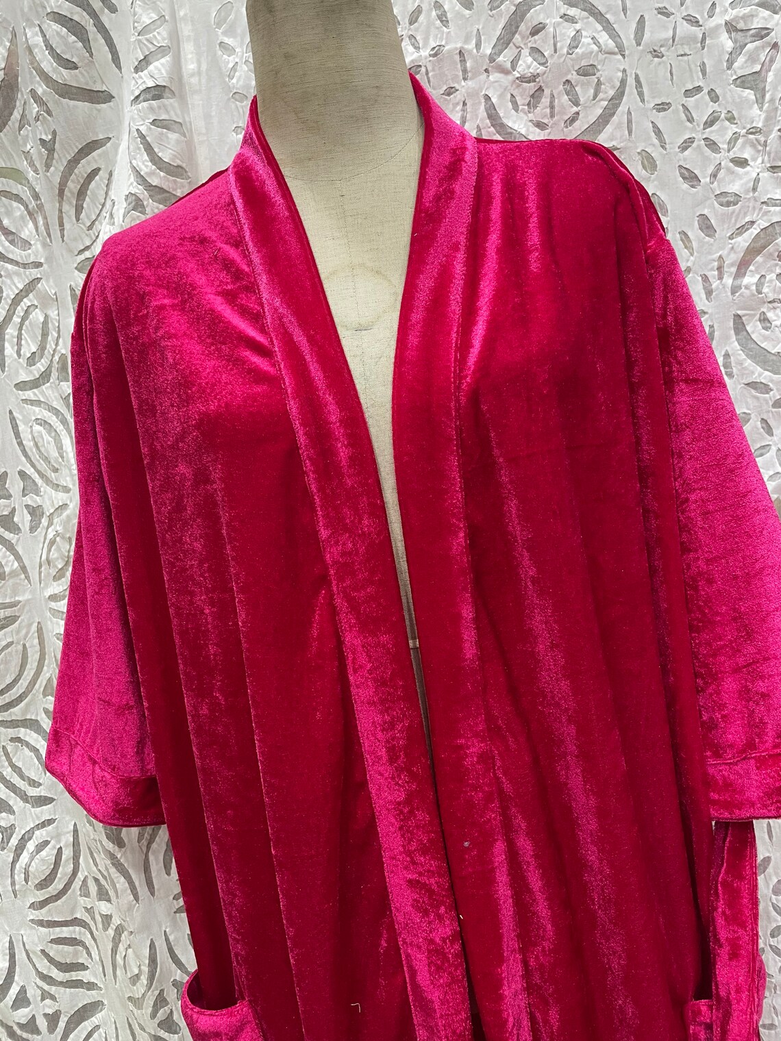 Velvet Robe Bridal Robe Bridesmaids Robe Party Robe Velvet Kimono Bride Gift Personalised Robe