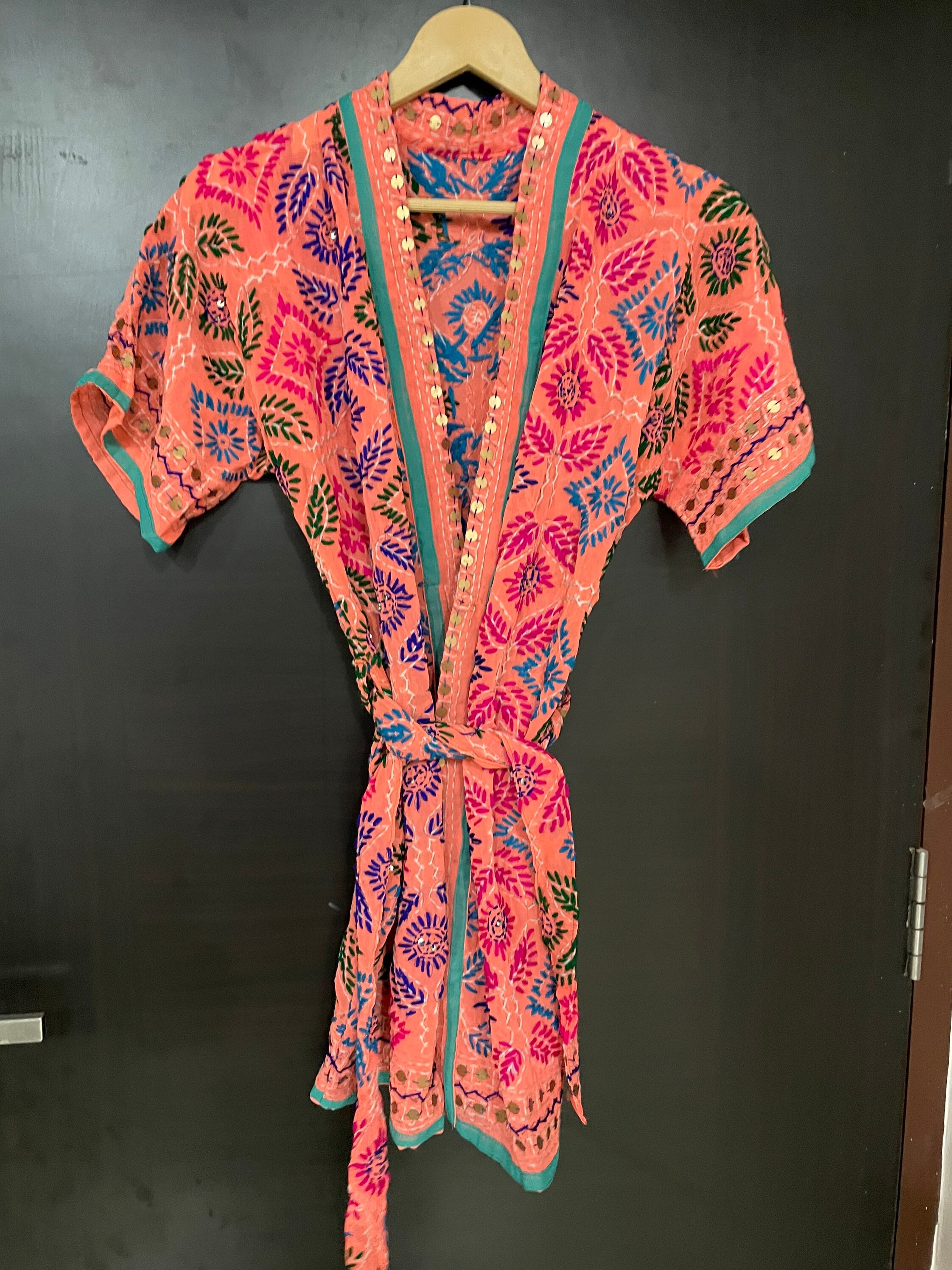 Phulkari Short Kimono/jacket Womens Short Jacket Womens Etsy UK