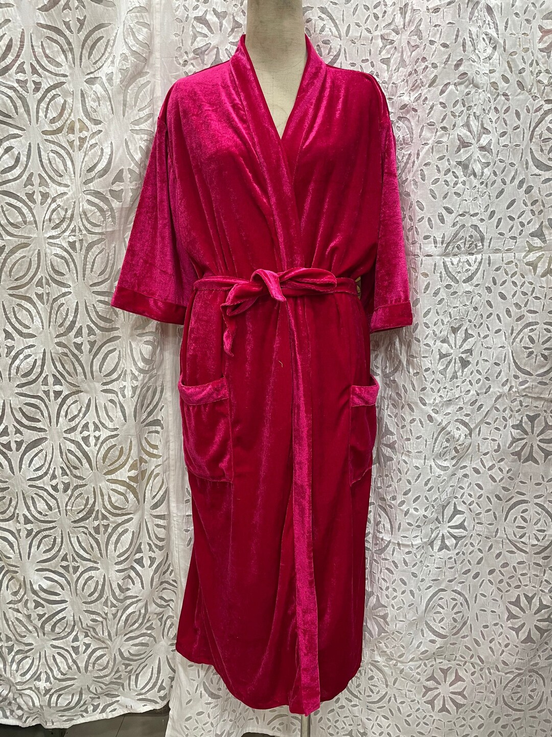 Velvet Robe Bridal Robe Bridesmaids Robe Party Robe Velvet Kimono Bride Gift Personalised Robe