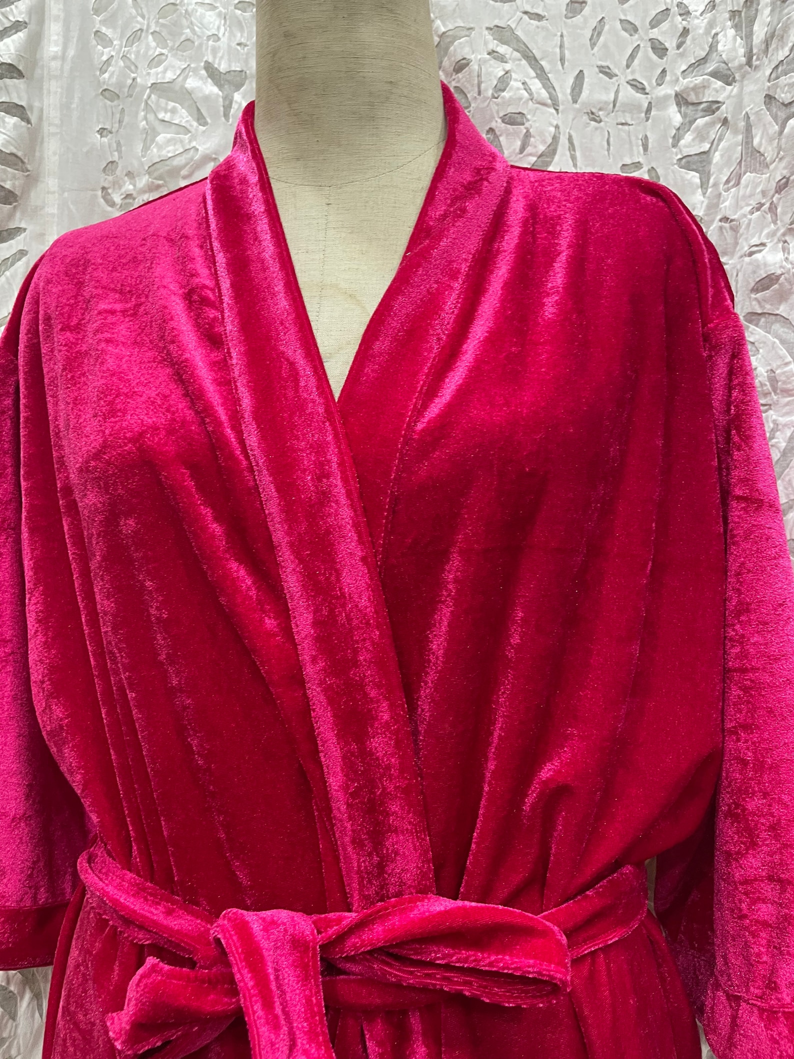 Velvet Robe Bridal Robe Bridesmaids Robe Party Robe Velvet Kimono Bride