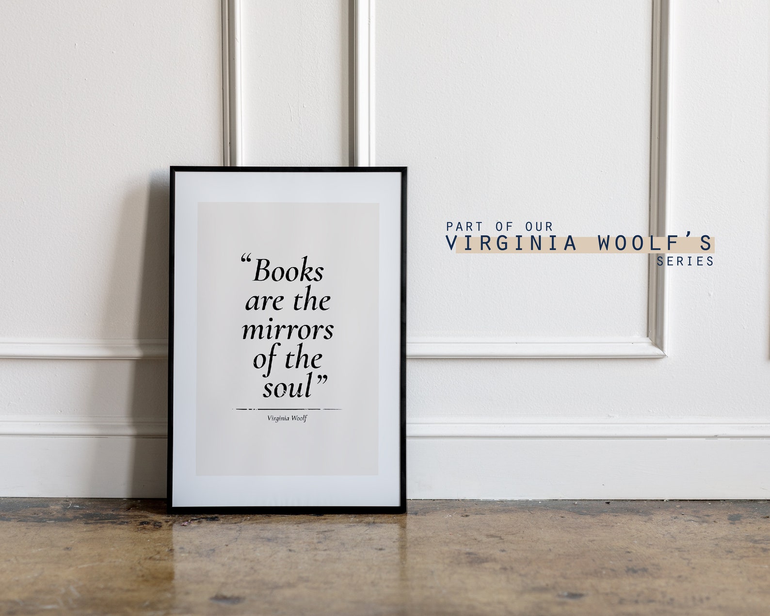 Printable Wall Art Books are the mirrors Virginia Woolf Etsy
