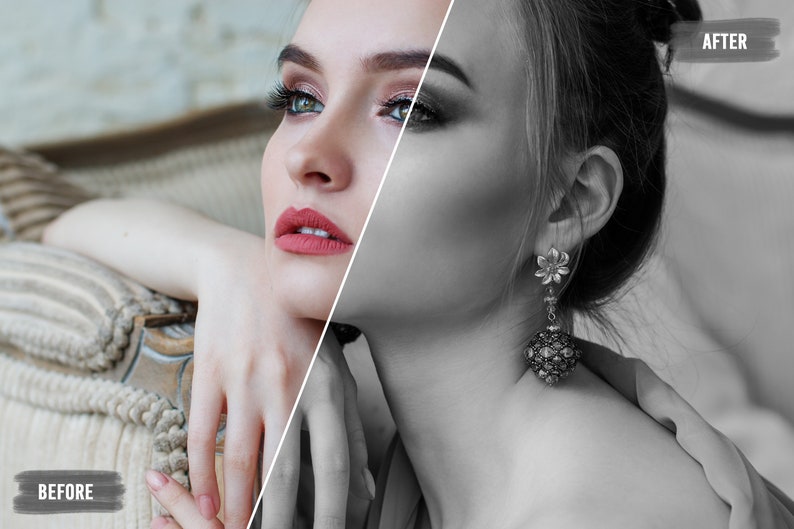 50 Nostalgia Black and White Luts and Presets Pack Etsy