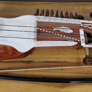 Professional Hand-carved Indian Sarangi String Instrument With Bow and ...