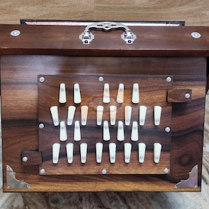 Handmade Indian Shruti Box - 26 Keys, Dual Octave - 440Hz and 432Hz Tuning