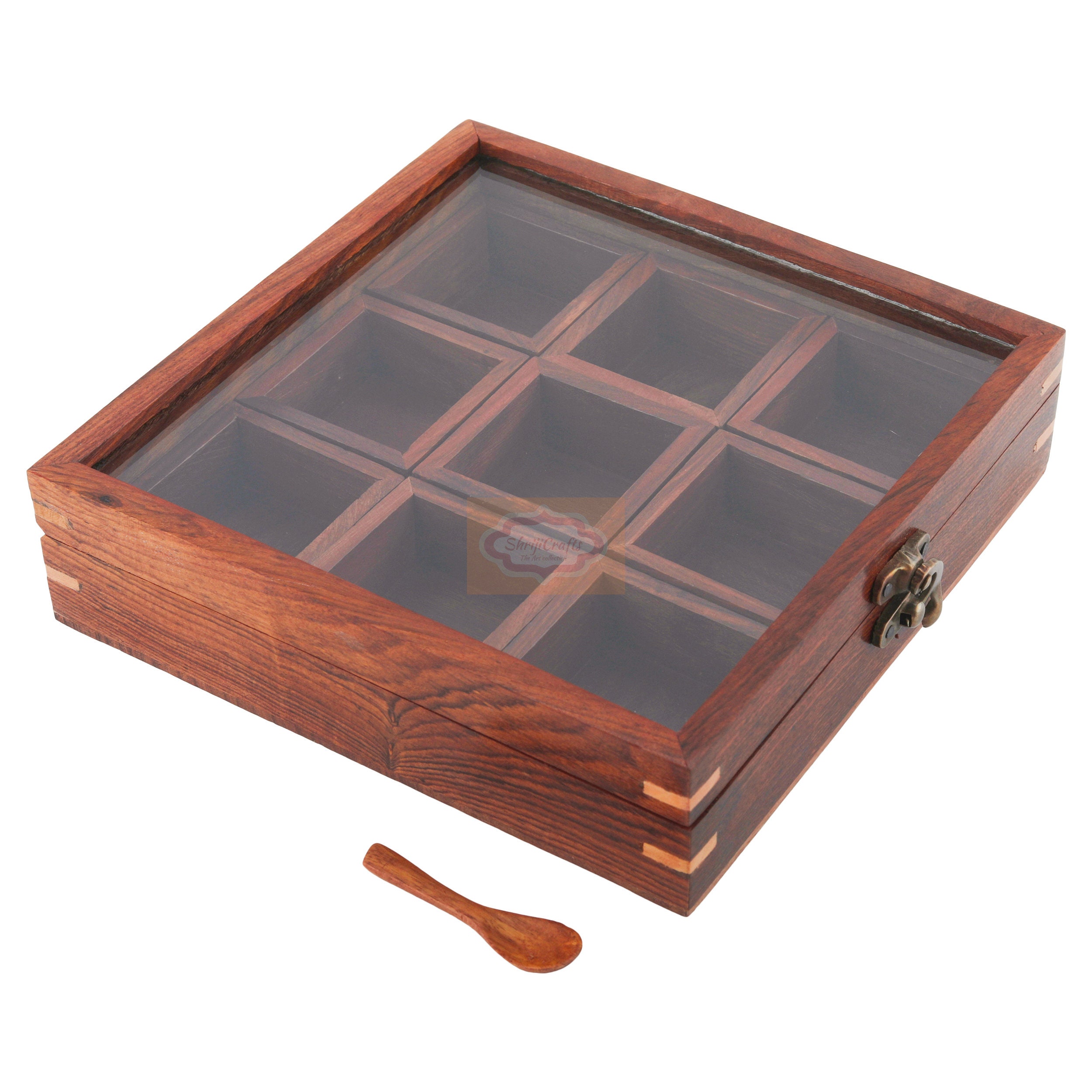 Wooden Spice Box Set Made in India