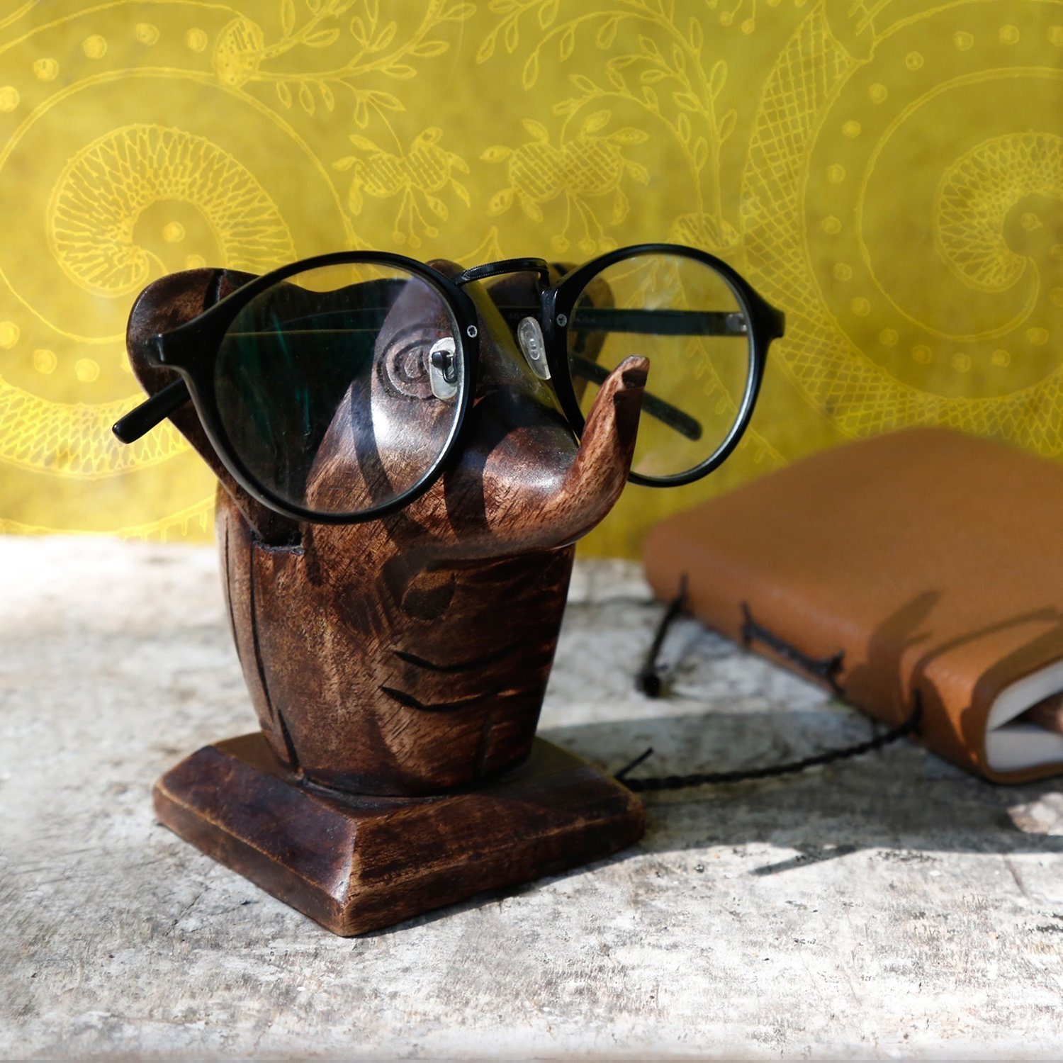 Handmade Wooden Handmade Wooden Eyeglass Spectacle Holder Hand