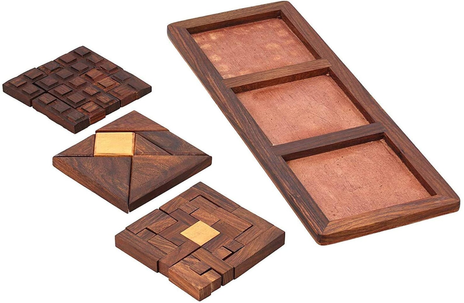 Unique Toys 3 in 1 Wooden Blocks Jigsaw Puzzles Brain teasers Etsy