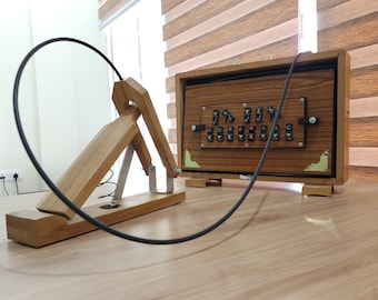 Shrutibox indiano artesanal – Afinado em Dó3-Dó4, dupla frequência 440Hz/432Hz, instrumento de madeira (opção de pedal)