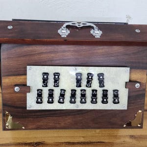 Handmade Indian Shruti Box Wood and Ply C3 to C4 tuned 440Hz and 432Hz 15x10x3 Inch Sur Peti Musical Instrument With & Without Pedal Shriji