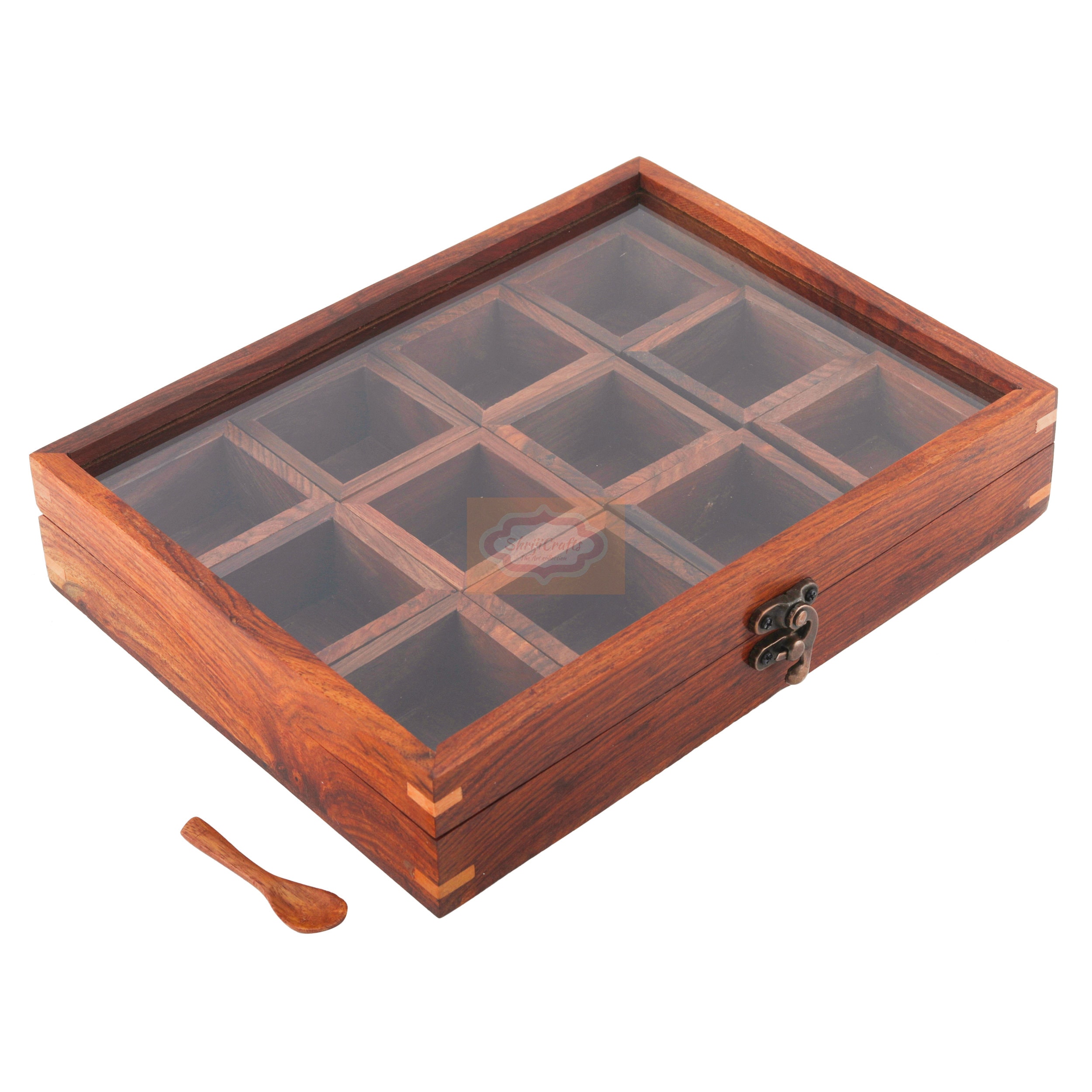Wooden Spice Box Set Made in India