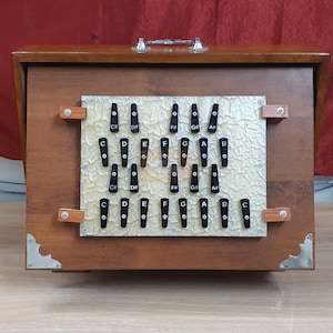 Shruti Box Special 25 Keys 2 Sets of Reeds Key C To B First- Sec Octaves Wood and Ply 440Hz 432Hz 16X12X3 inch with and W/O PEDAL, with Bag