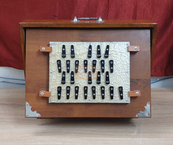 25鍵シュルティボックス：ハンドメイドのインド楽器（キャリーバッグ