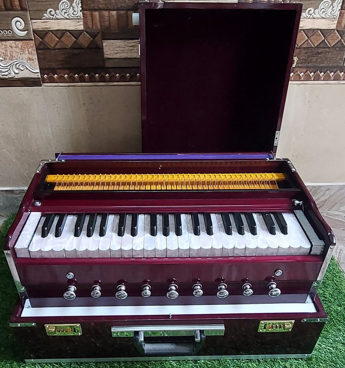 Shriji Harmonium Musicals Wooden Portable Folding 3.5 Octave 9