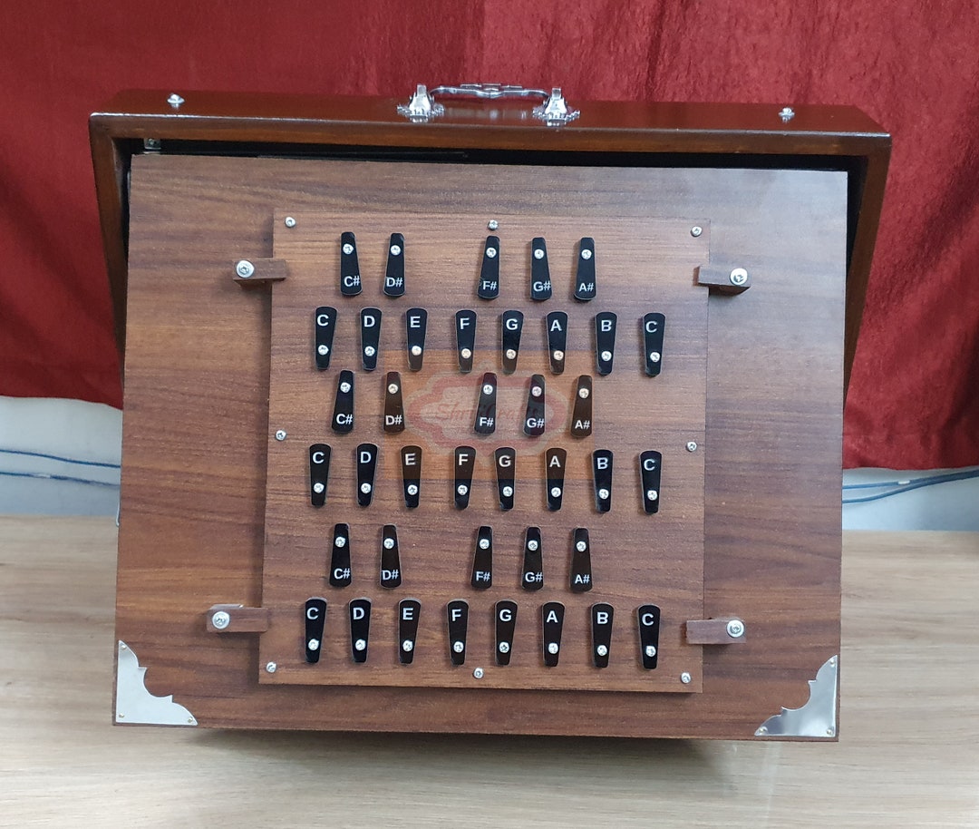 Shriji Special Shruti Box Large 39 Keys 3 Set Reeds Key C to Cfirst