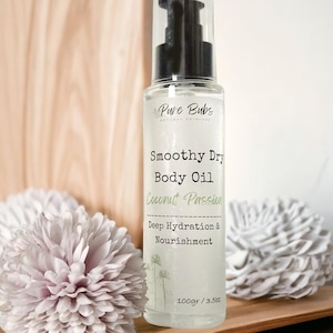 Smoothy Dry Body Oil, Natural Oil, Vegan Body Oil, Body Spa