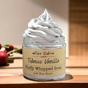 Activated Charcoal Men Whipped Soap with Shea and Cocoa Butter, Gift for Him, Vegan Shaving soap, All Natural Cream Soap