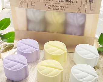 Organic Shower Steamers Gift Set: Aromatherapy Spa Self Care