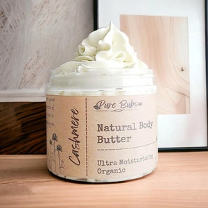Whipped Organic Shea & Mango Body Butter – Vegan, Hydrating, All-Natural, Ultra-Soft