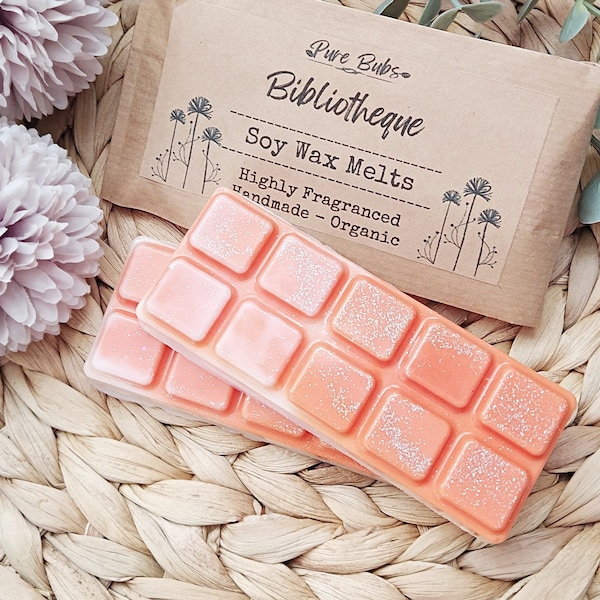 Bibliotheque Soy Wax Melts, Eco Friendly Scented Wax Melts, Highly Fragranced