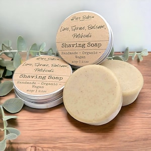 Natural Shaving Soap Bar, Mens shaving soap, Handmade Organic Soap Bar, Zero Waste Self Care