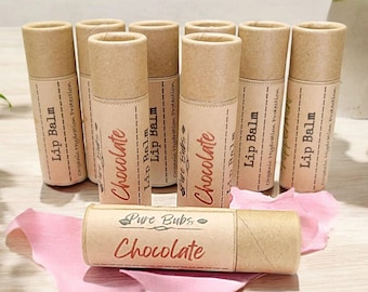 Chocolate Lip Balm: Organic Self Care, Plastic-Free Tube