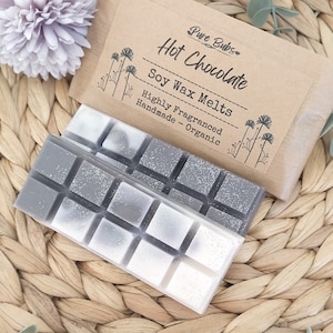 Hot Chocolate Scented Soy Wax Melts: Eco Friendly, Highly Fragranced