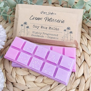 Cream Patisserie Soy Wax Melts: Eco-Friendly, Highly Fragranced