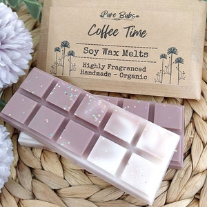 Coffee Time Soy Wax Melts: Highly Fragranced, Eco Friendly