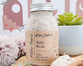 Oatmeal and Coconut Milk Bath Salts, Relaxing Foot Soak, Organic Skin Care, Soaking Salts