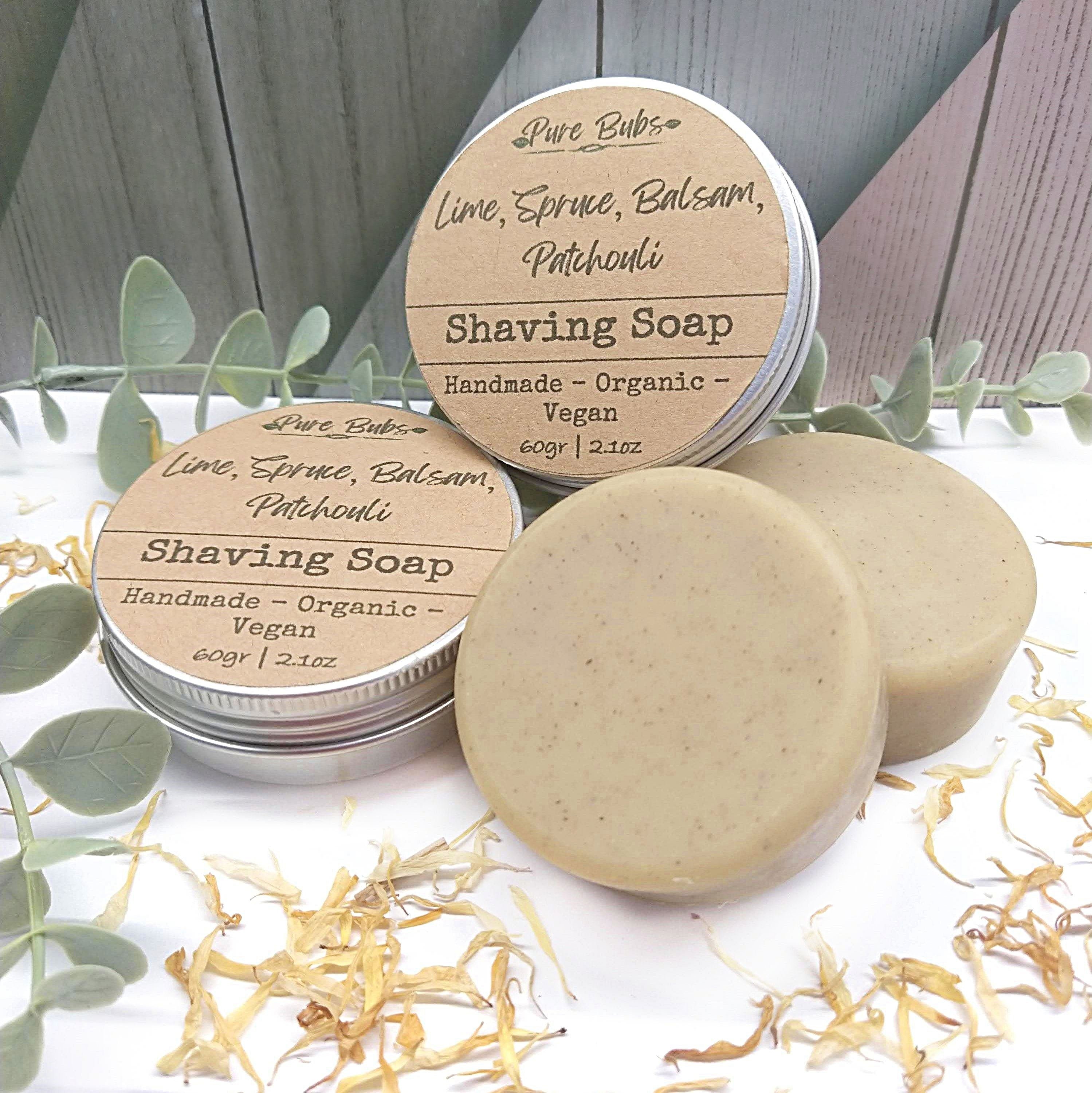 Natural Shaving Soap Bar Mens Shaving Soap Handmade Organic Etsy
