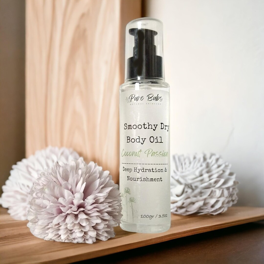 Smoothy Dry Body Oil Natural Oil Vegan Body Oil Body Spa Etsy