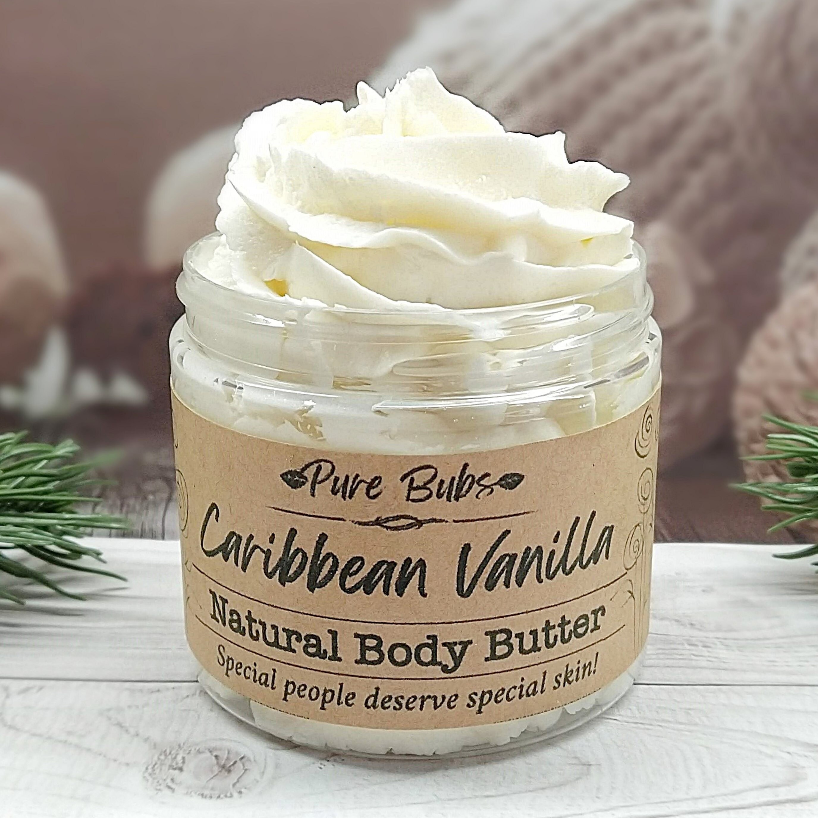 Caribbean Vanilla Organic Body Butter Whipped 100 Natural Etsy
