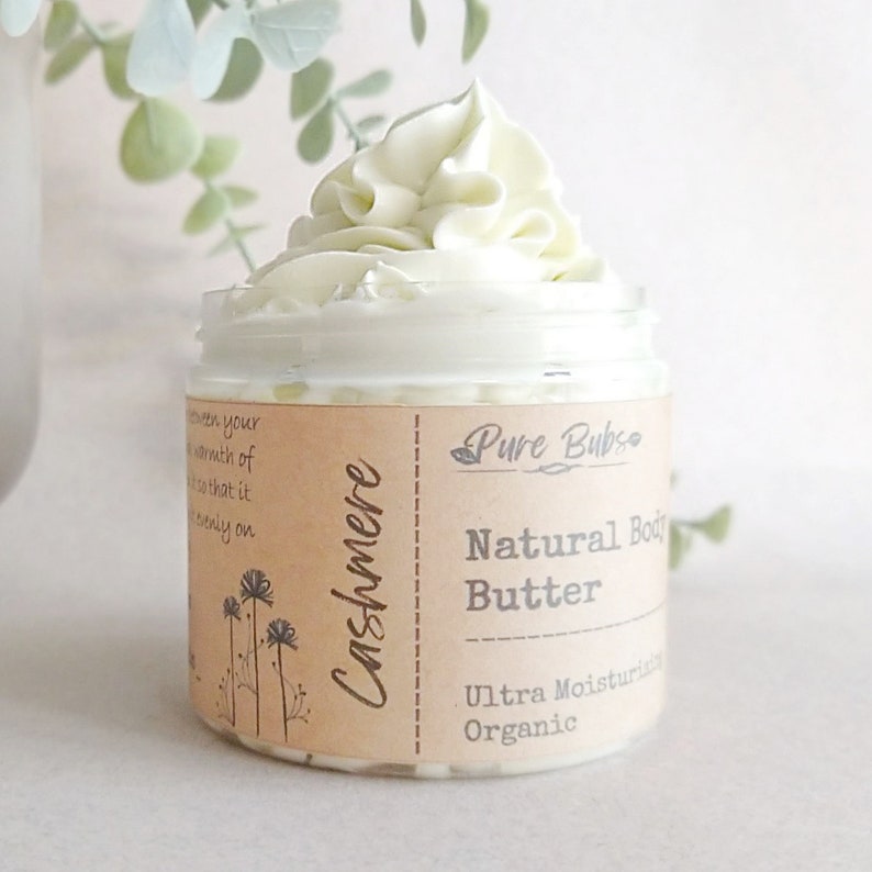 Organic Body Butter, Whipped 100% Natural Body Butter, Vegan Body Butter with Shea, Mango and Cocoa Butter zdjęcie 6