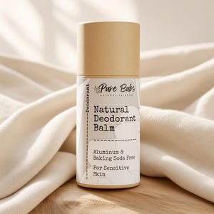 Naturlig deodorantbalsam, fri från aluminium och bikarbonat, känslig hud, välj din doft
