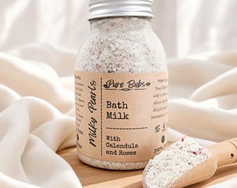 Oatmeal Bath Salts with Coconut Milk, Relaxing Foot Soak for Soft Skin Self Care