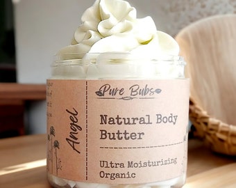 Angel Biologische Body Butter, Opgeklopte 100% Natuurlijke Body Butter, Vegan Body Butter met Shea, Mango en Cacaoboter