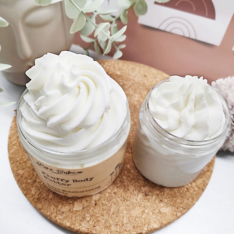 Fluffy Organic Body Butter Whipped Natural Body Butter Vegan Etsy
