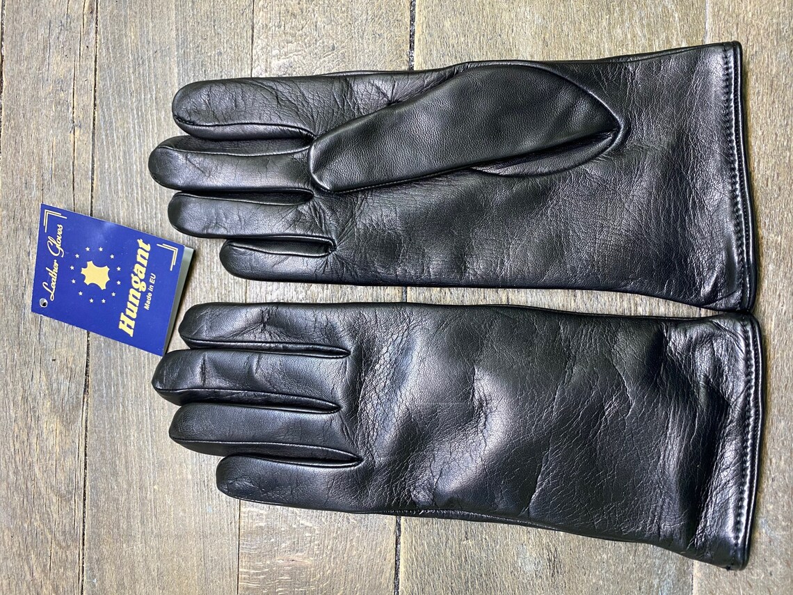 Winter Leather Gloves Men's Black Burgundy Cognac Etsy