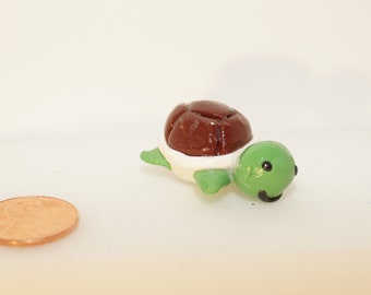 Tiny Cute Turtle Polymer Sculpey