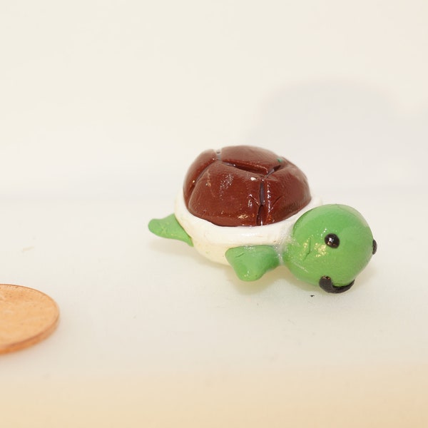 Tiny Cute Turtle Polymère Sculpey