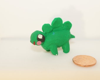 Cute Kawaii Stegasaurus Dino Polymer Sculpey