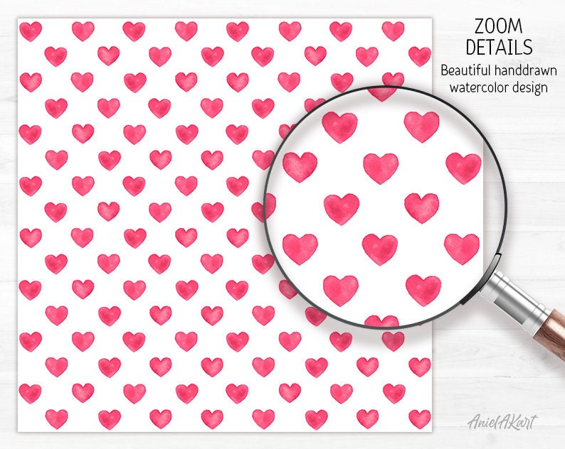 Bright Pink Digital Paper Pack Watercolor Confetti Seamless Pattern ...